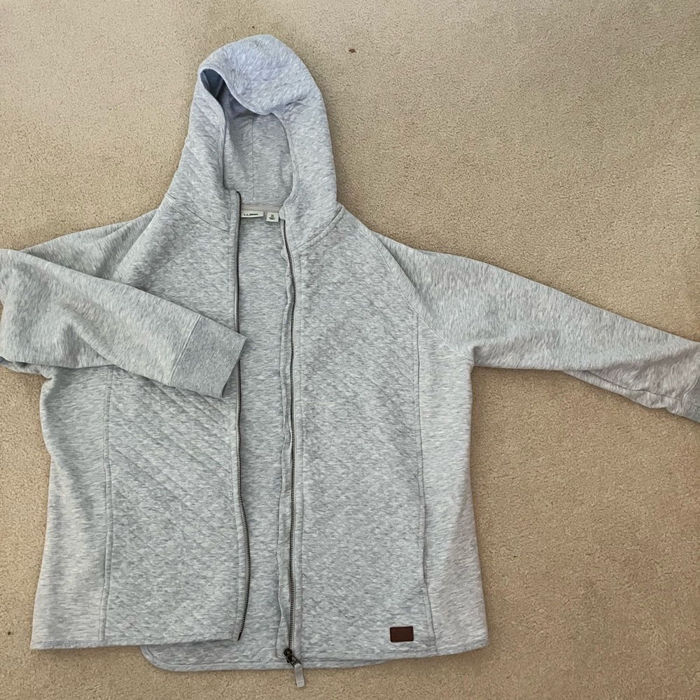 L.L. Bean grey zip sweatshirt XL
